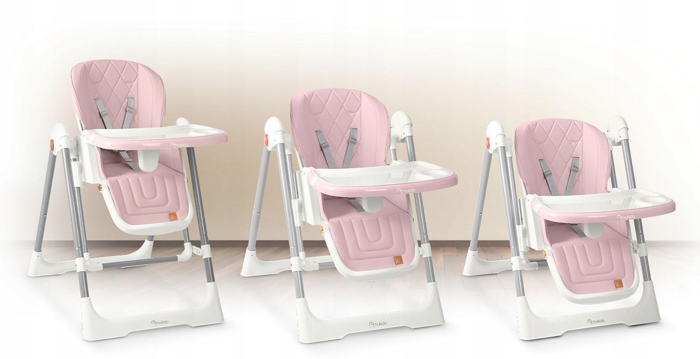 Стульчик для кормления-качеля Nukido Elite 3в1 Pink (700802) - фото 9 Стульчик для кормления-качеля Nukido Elite 3в1 Pink (700802) - фото 9
