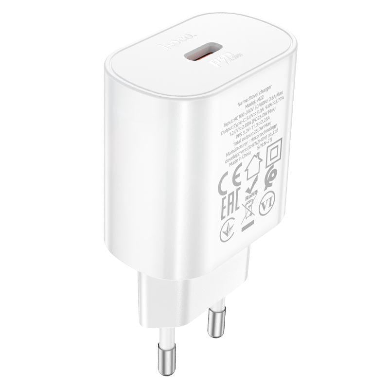 Зарядний пристрій мережевий для Hoco N22 Jetta PD25W charger White (6931474760067)