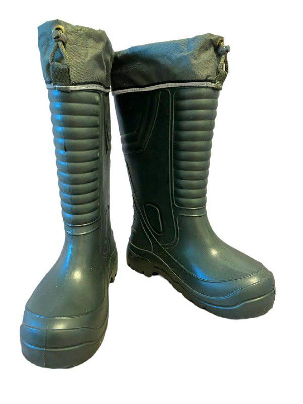 Чоботи зимові Jose Amorales манжета із затяжкою з хутряною вставкою із шкарпетками р. 45-46 Хакі (15234568741) - фото 3