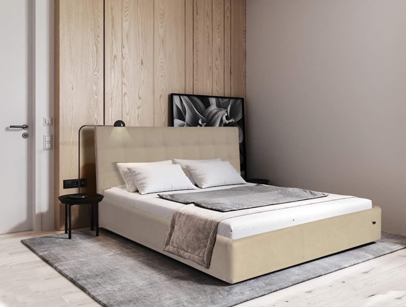 Кровать-подиум двуспальная ChesterNew Design Standart Simple 140х200 см Бежевый Кровать-подиум двуспальная ChesterNew Design Standart Simple 140х200 см Бежевый