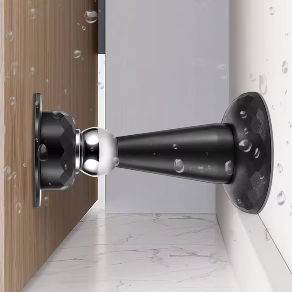 Стопор для дверей магнітний на стіну/підлогу 1 шт. Чорний - фото 3 Стопор для дверей магнітний на стіну/підлогу 1 шт. Чорний - фото 3