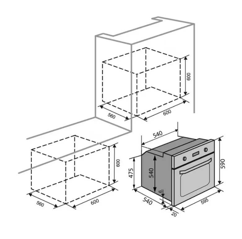 Духова шафа LAS VEGAS 6 TC (SAND) - фото 2