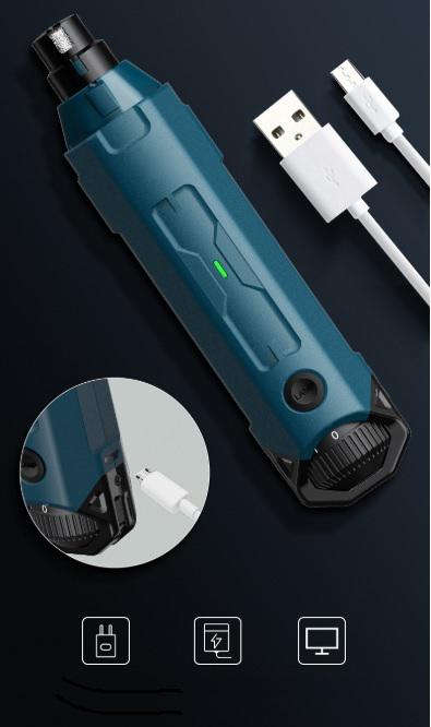 Точилка аккумуляторная Yilidog X6 для шлифования когтей животных Синий (10211) - фото 3 Точилка аккумуляторная Yilidog X6 для шлифования когтей животных Синий (10211) - фото 3