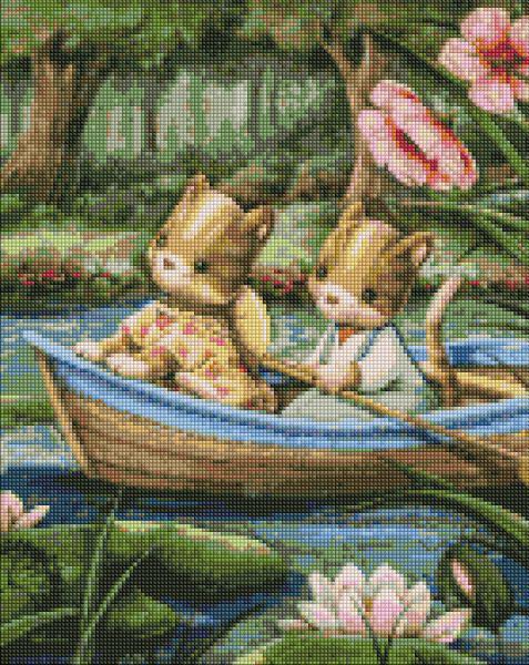 Алмазная мозаика Идейка Прогулка на лодке 40x50 см (AMO7596)