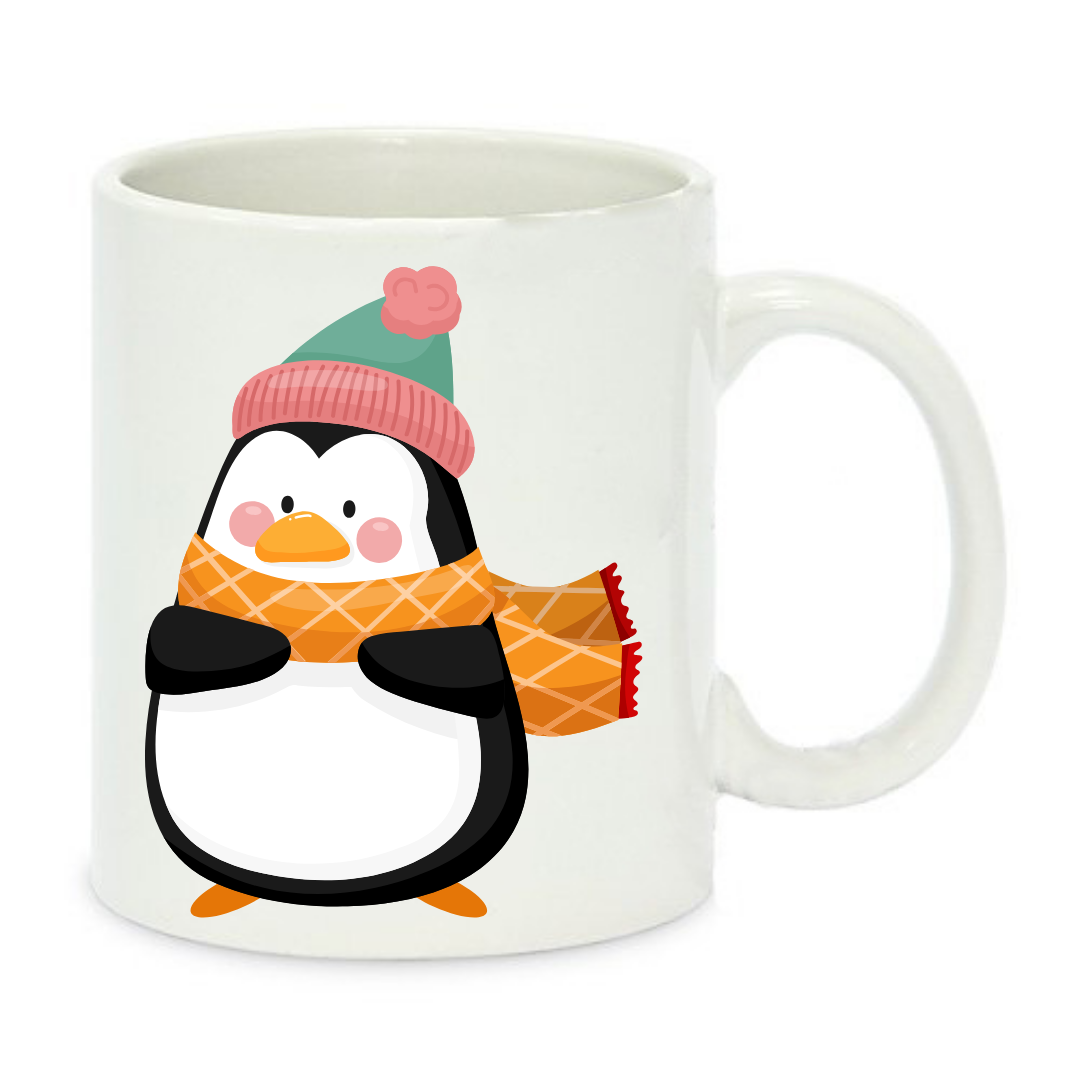 Чашка с принтом Пингвин 330 мл Белый (001247)