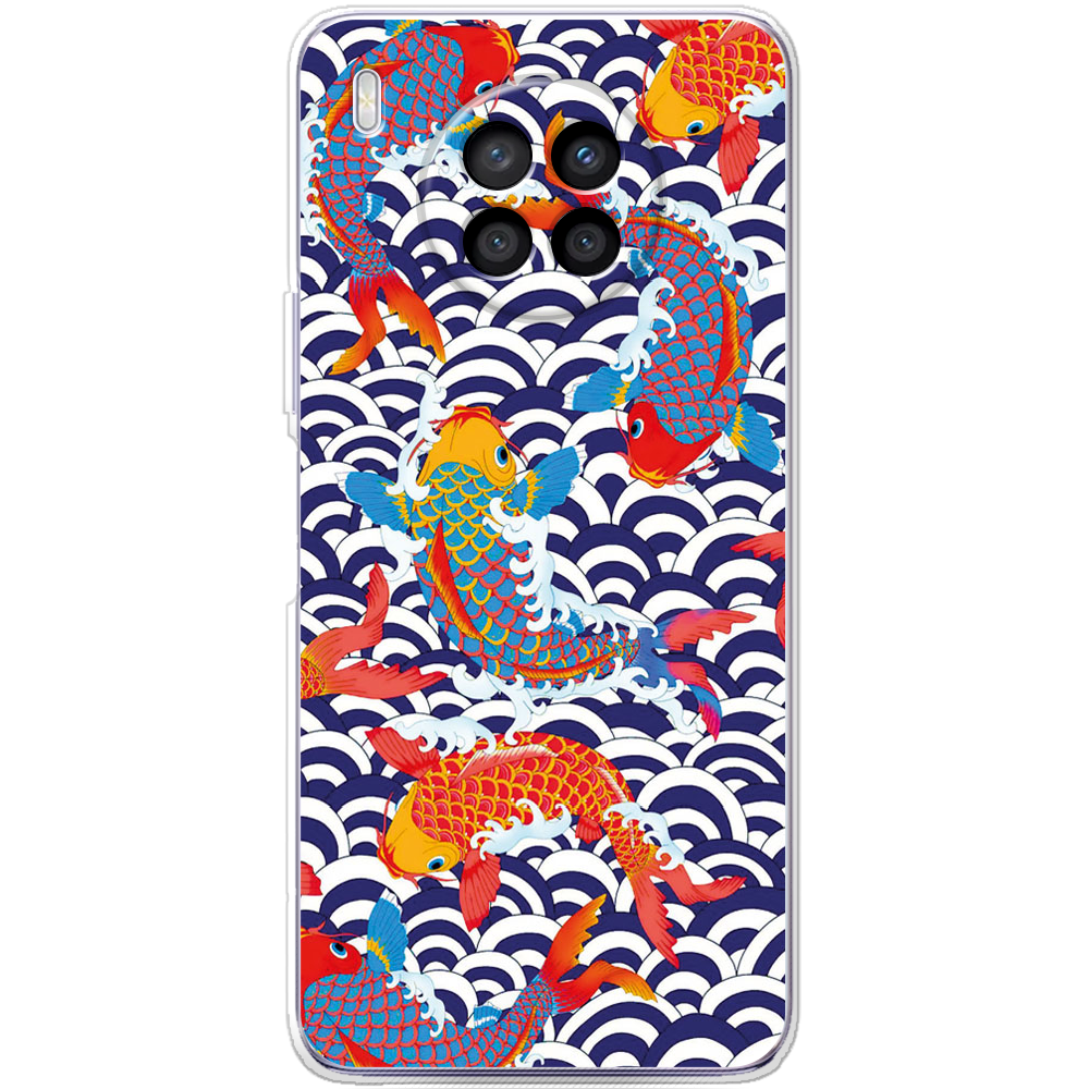 Чехол BoxFace Huawei Nova 8i Koi Fish Прозрачный силикон (43692-up2477-43692)