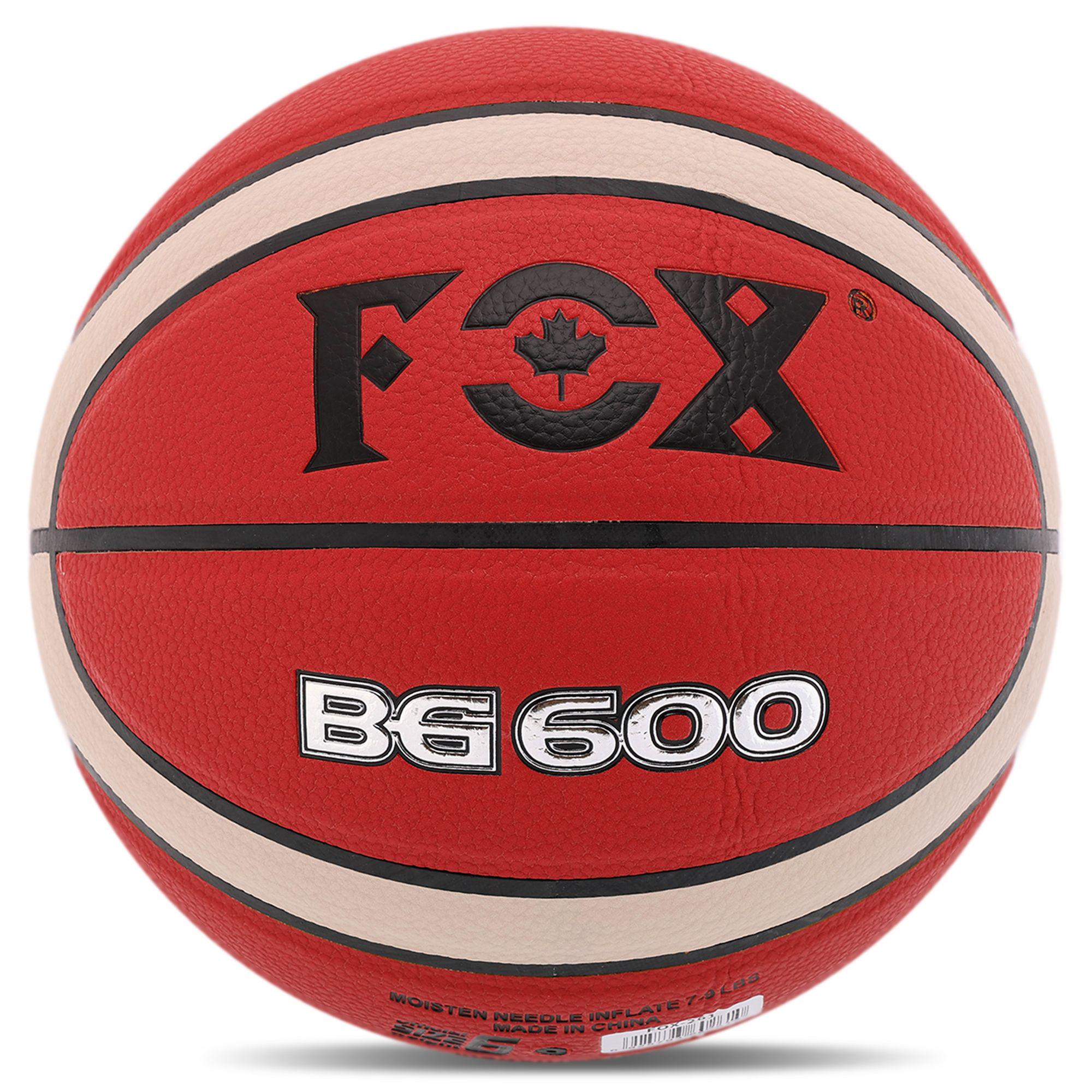 М'яч баскетбольний Fox BG600 PU №6 Коричневий (BG600_Коричневый) - фото 1 М'яч баскетбольний Fox BG600 PU №6 Коричневий (BG600_Коричневый) - фото 1