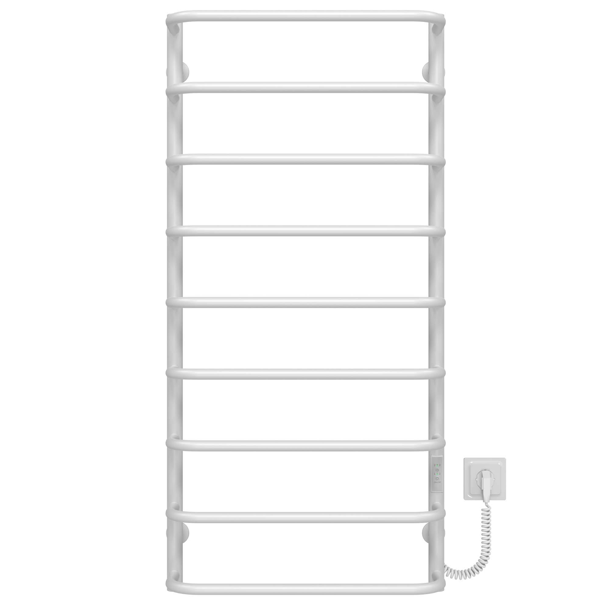 Полотенцесушитель электрический Deffi Стандарт П9 WD03 правое подключение нержавеющая сталь 500х1100 мм Белый (C.SS.110.50.9.E.W.R.3)