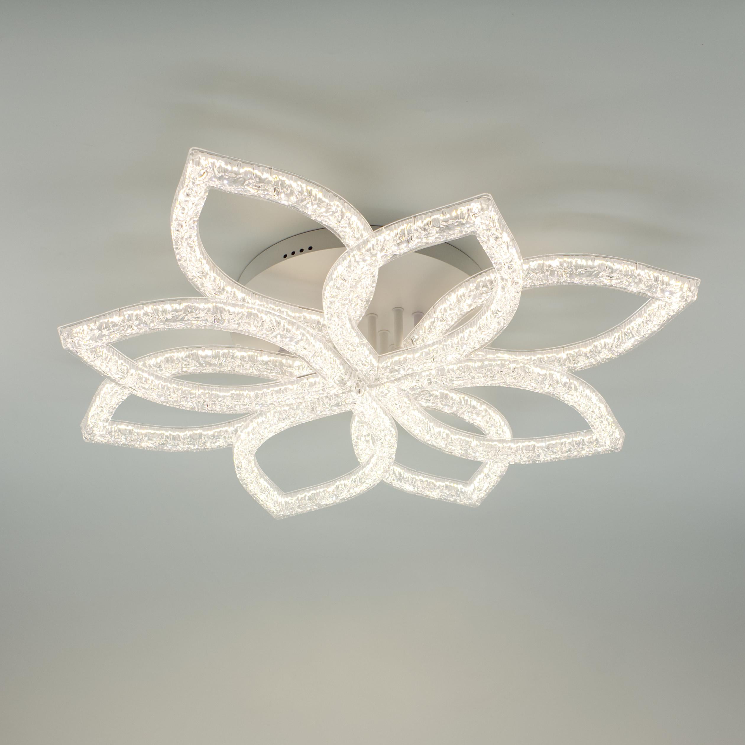 Люстра светодиодная управляемая ESLLSE PELUSTKA 100 Вт 745x120 мм Белый (10682)