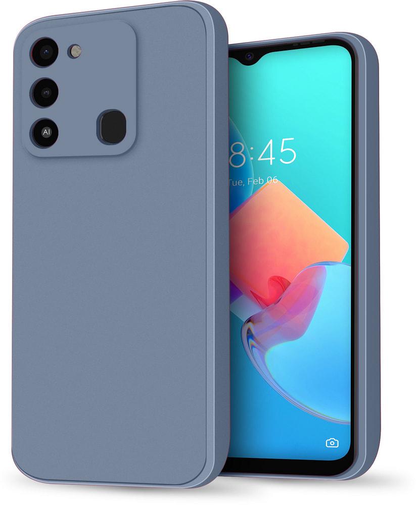 Силиконовый чехол HardCorner для Tecno Spark Go 2022 Gray Blue (30688-6D)