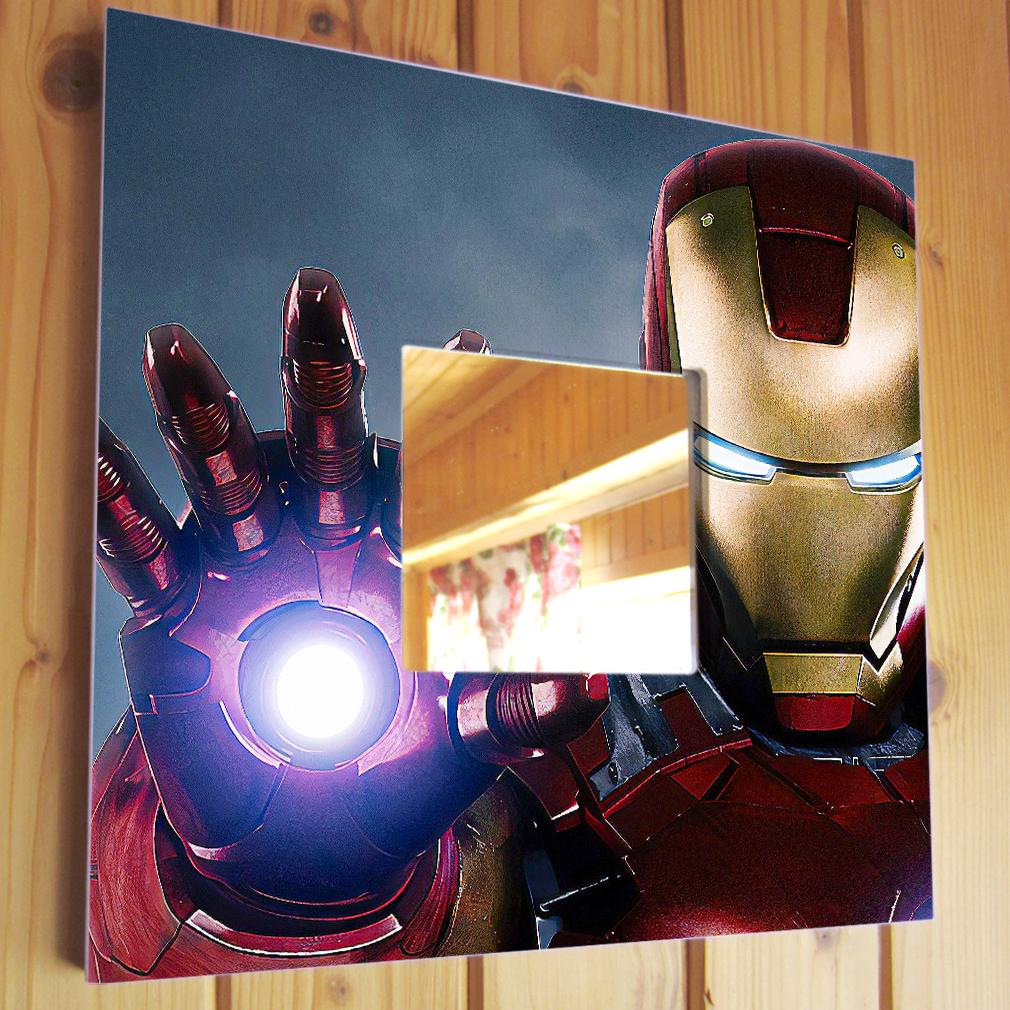 Зеркало декоративное "Железный человек" 260х260 мм (M04356)