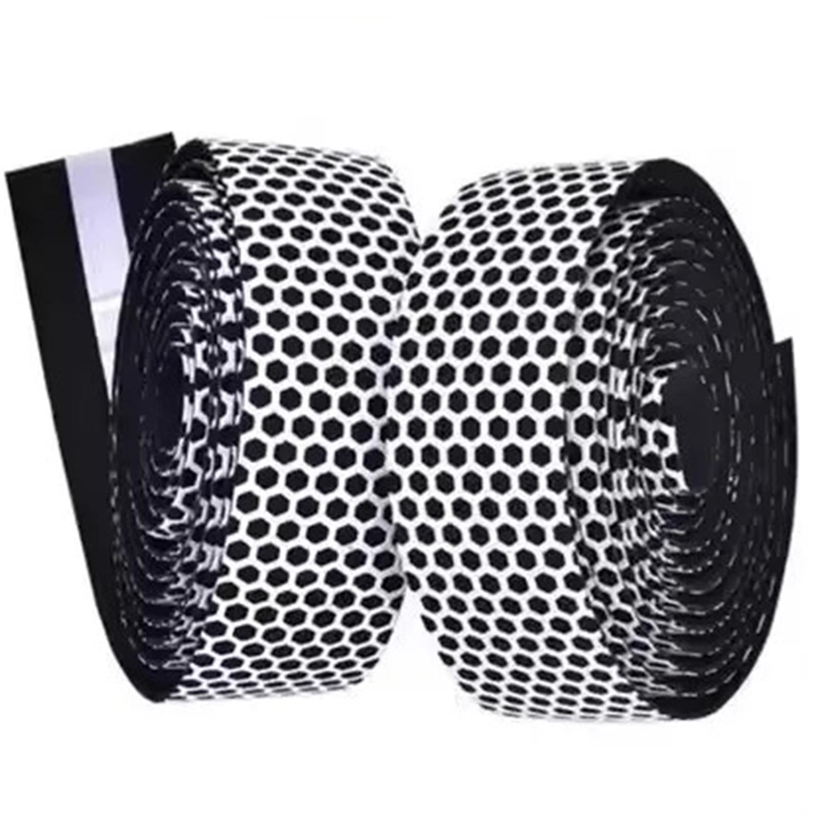 Обмотка руля для велосипеда эргономичная XunTing GT-20212 Черный/Белый (XT-GT20212-7002)