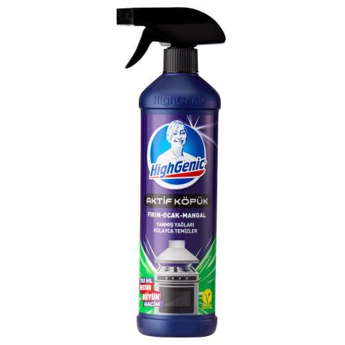 Спрей-пена HighGenic для чистки духовки плиты гриля и вытяжки 750 мл