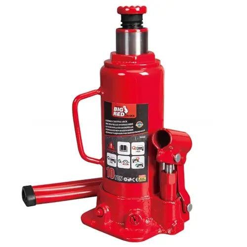 Домкрат бутылочный гидравлический для автомобилей на 10Т 205-390 мм Красный (opt-103119)