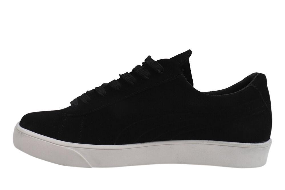 Кеди чоловічі New Man із замші на низькому ходу на шнурівці р. 43 Чорний (55-21DTS) - фото 2