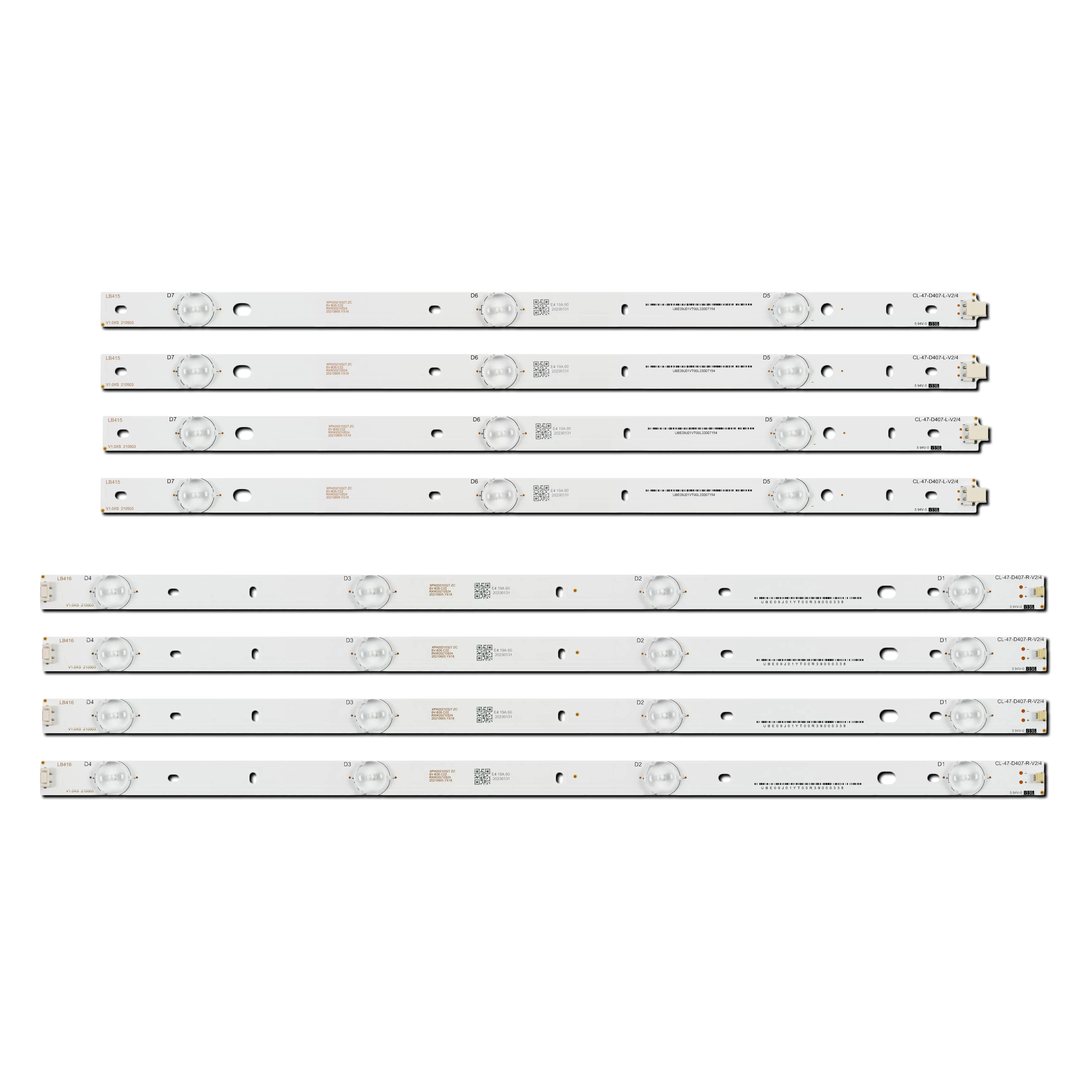 Комплект LED подсветки для TV CL-47-D407-L-V2/4 CL-47-D407-R-V2/4 CL-47-D407-L-V4 CL-47-D407-R-V4 PT470H1-DUJFFE 47" 8 шт. (ART-14918) Комплект LED подсветки для TV CL-47-D407-L-V2/4 CL-47-D407-R-V2/4 CL-47-D407-L-V4 CL-47-D407-R-V4 PT470H1-DUJFFE 47" 8 шт. (ART-14918)