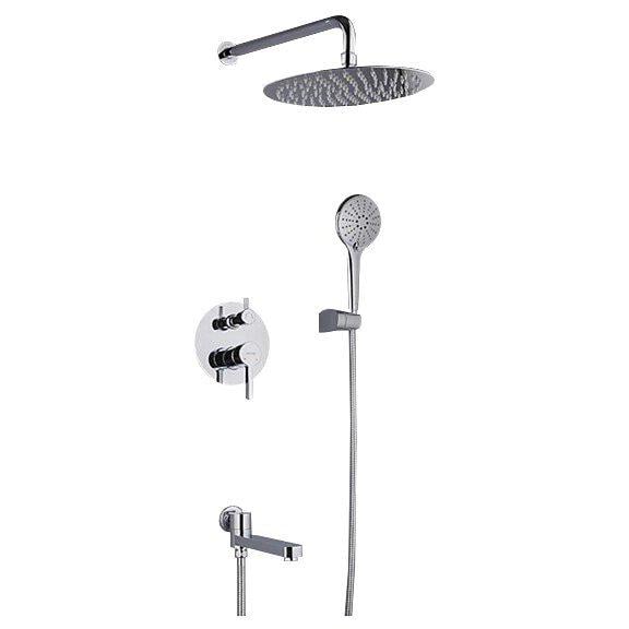 Душовой комплект скрытого монтажа Gappo Chanel G7104 Хром (34962) Душовой комплект скрытого монтажа Gappo Chanel G7104 Хром (34962)