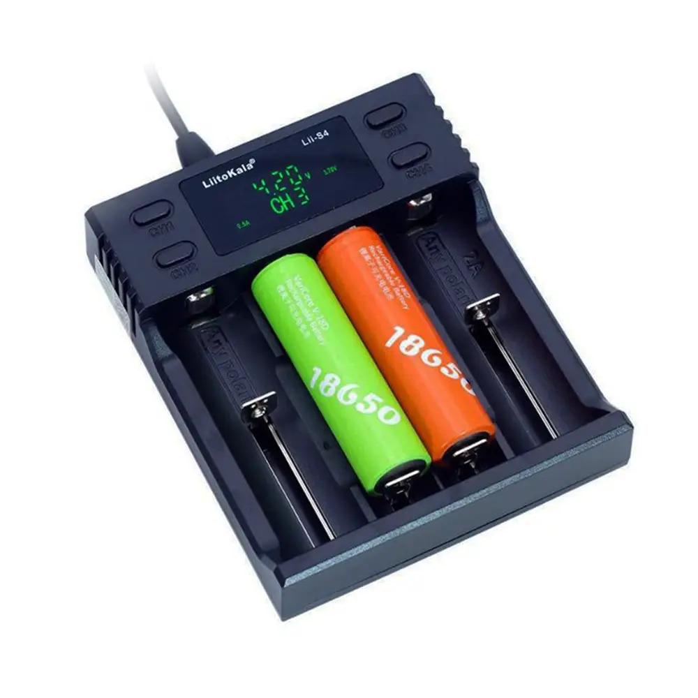 Зарядний пристрій LiitoKala Lii-S4 універсальний для акумуляторів 18650/26650/АА/ААА Li-Ion/LiFePO4/NiMH (Lii-S4) - фото 3 Зарядний пристрій LiitoKala Lii-S4 універсальний для акумуляторів 18650/26650/АА/ААА Li-Ion/LiFePO4/NiMH (Lii-S4) - фото 3