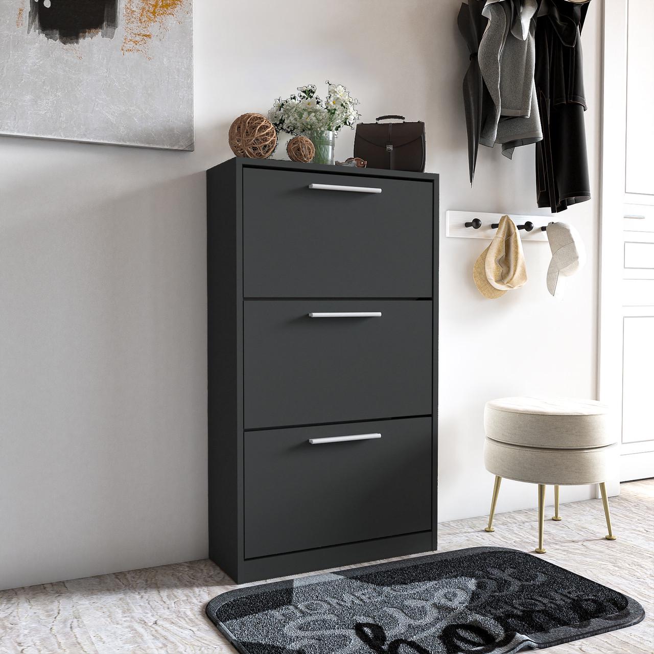 Тумба для обуви Moreli S-21 590x1200x280 мм Антрацитовый (zg-st0021-antracit)