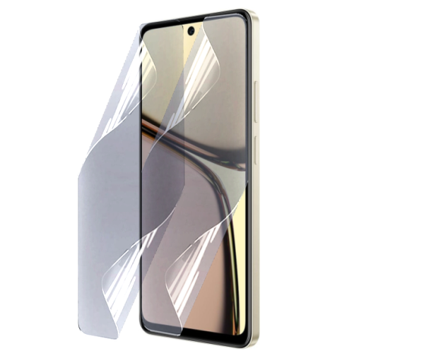 Противоударная гидрогелевая пленка Hydrogel Film для Realme C65 4G, Transparent