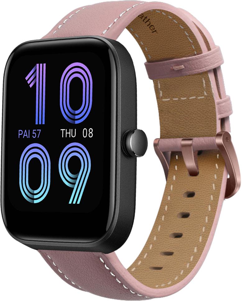 Ремінець шкіряний Folsa для Amazfit Bip 3/Pro Pink (31526-31)