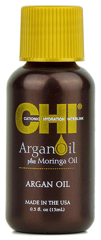 Масло для волос восстанавливающее CHI Argan Oil plus Moringa Oil 15 мл - фото 1