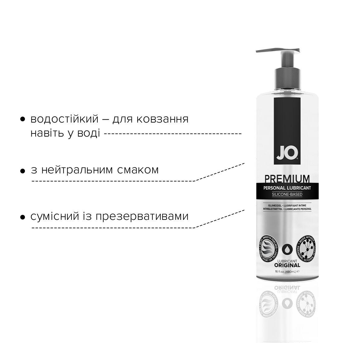 Лубрикант на силіконовій основі System JO PREMIUM 480 мл 480 мл (SO1796) - фото 3