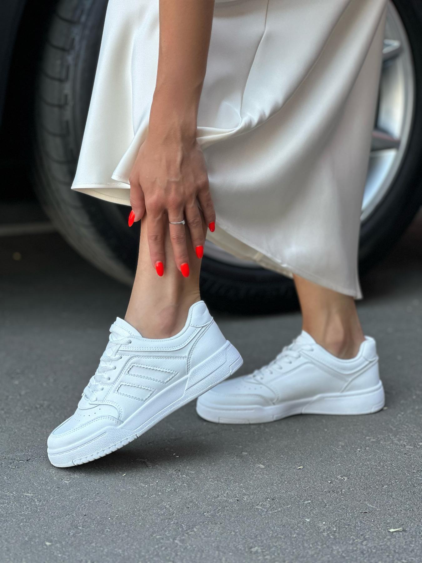 Кеды женские пресс-кожа р. 39 Белый (10381448) - фото 6 Кеды женские пресс-кожа р. 39 Белый (10381448) - фото 6