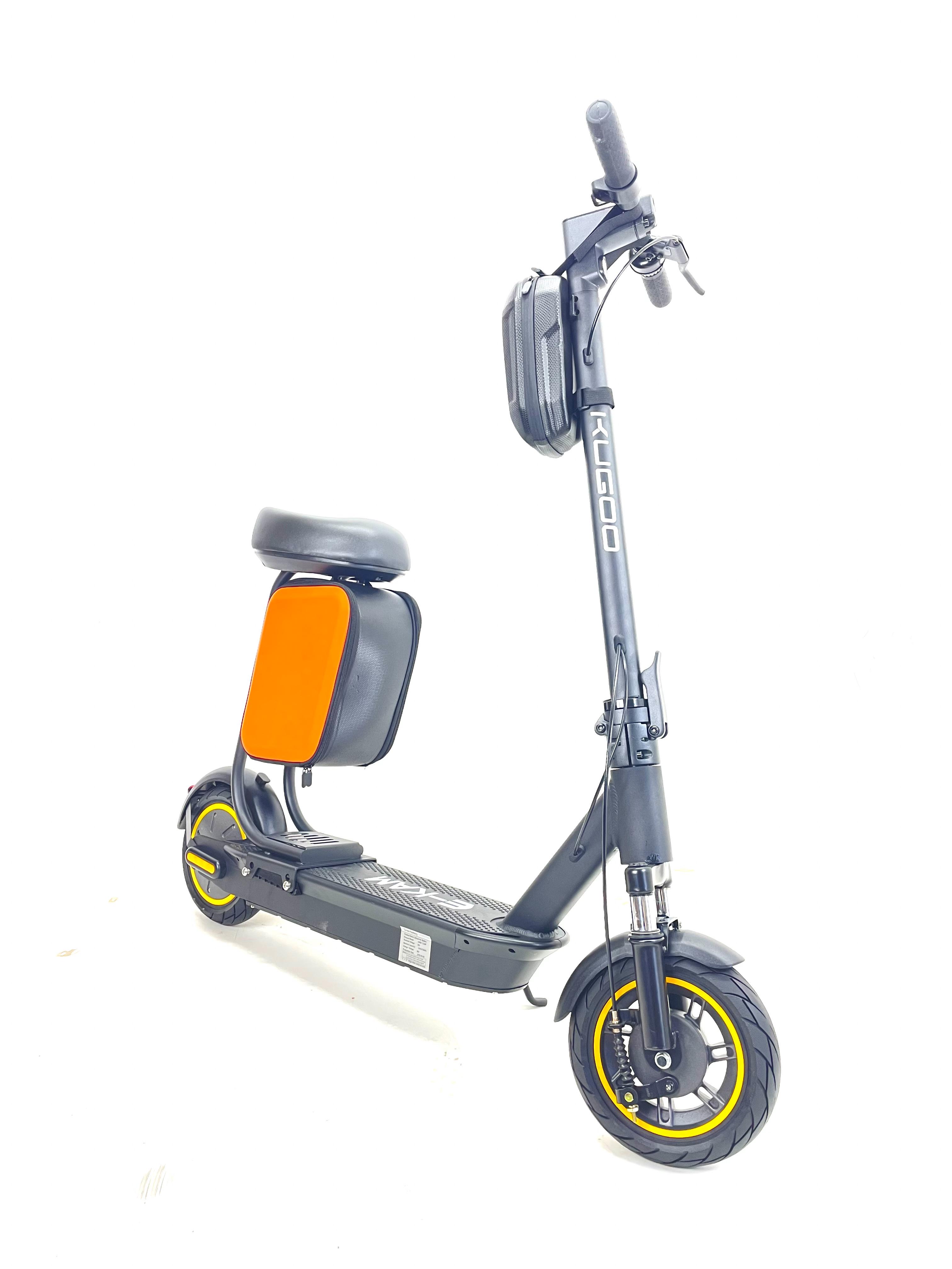 Электросамокат с сидением Kugoo G30 Ekam 600W 36V 18Ah с амортизатором и сумкой