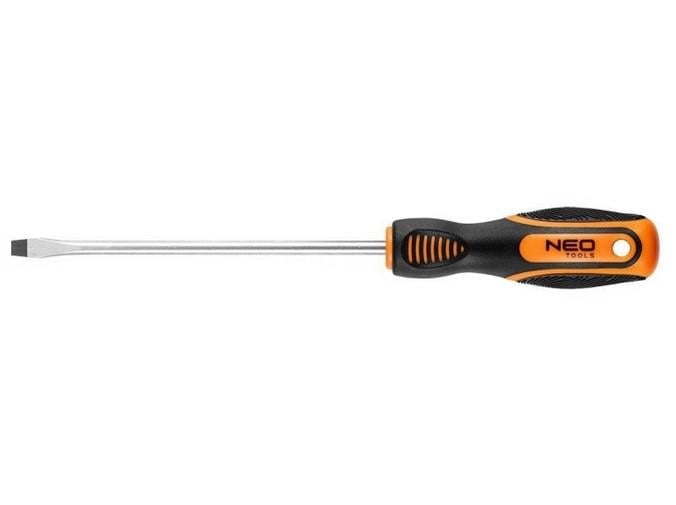 Отвертка Neo Tools 04-175 плоский шлиц 6,5х150 мм CrV/Slotted (10970936)