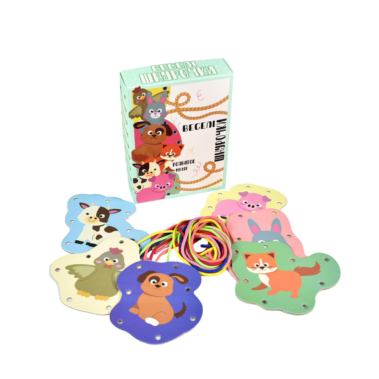 Настільна гра Strateg Веселі шнурочки тварини (30522) - фото 2