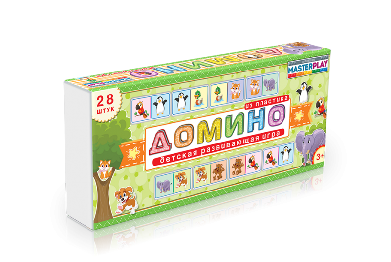 Настільна гра дитяча доміно Colorplast Звірятка 1-093 від 3-х років (RLT15675)