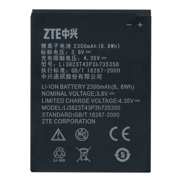 Батарея для ZTE Li3823T43P3H735350 V975/v976