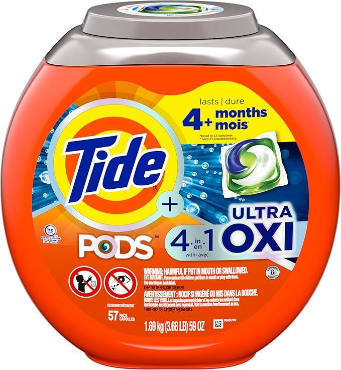 Капсули для прання Tide PODS 4в1 Ultra Oxi 57 шт.