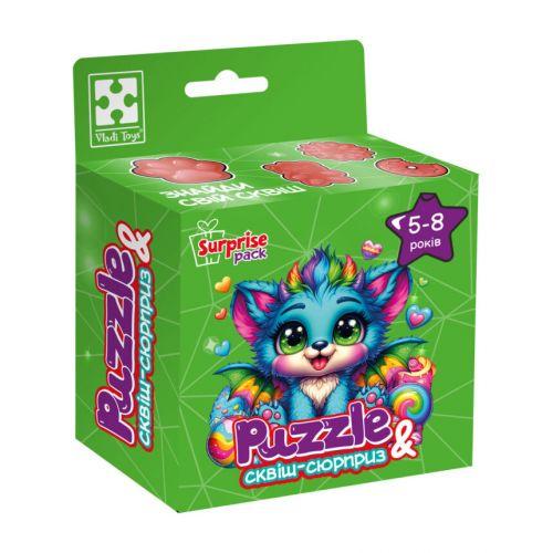 Пазлы игра с сюрпризом Бирюзовый дракончик (2987488241)