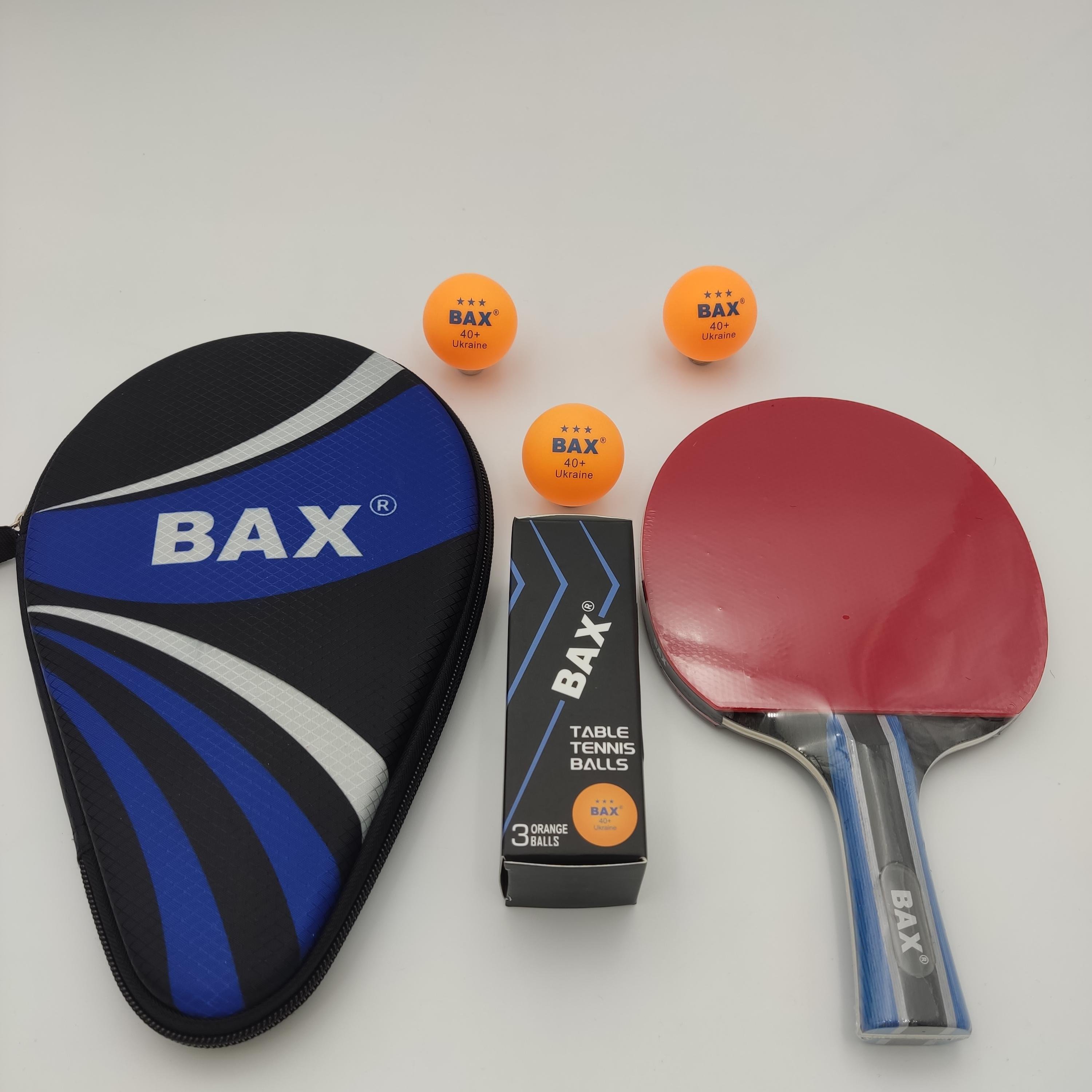 Ракетка для настільного тенісу Bax у чохлі та м'ячиками 3 шт. (151311+151315)