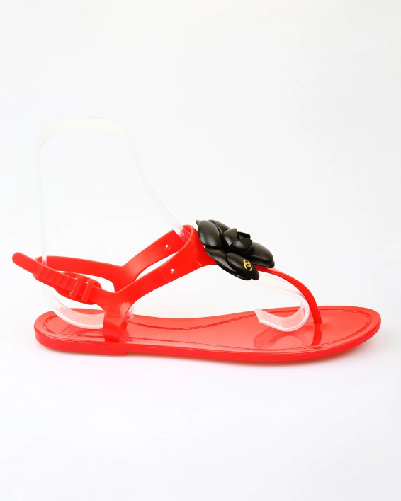 Босоножки шлепанцы женские пляжные р. 23,5 см 38 Красный с черным (KG-7726) - фото 2 Босоножки шлепанцы женские пляжные р. 23,5 см 38 Красный с черным (KG-7726) - фото 2