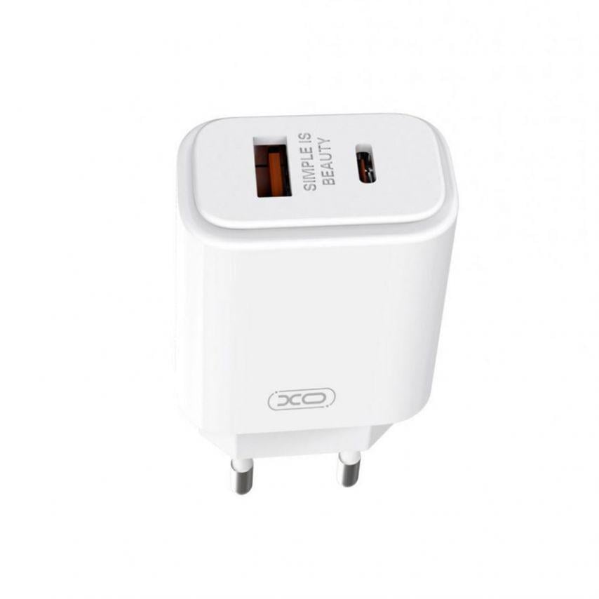 Адаптер Xo L90A PD_20 W/QC3.0_18 W White