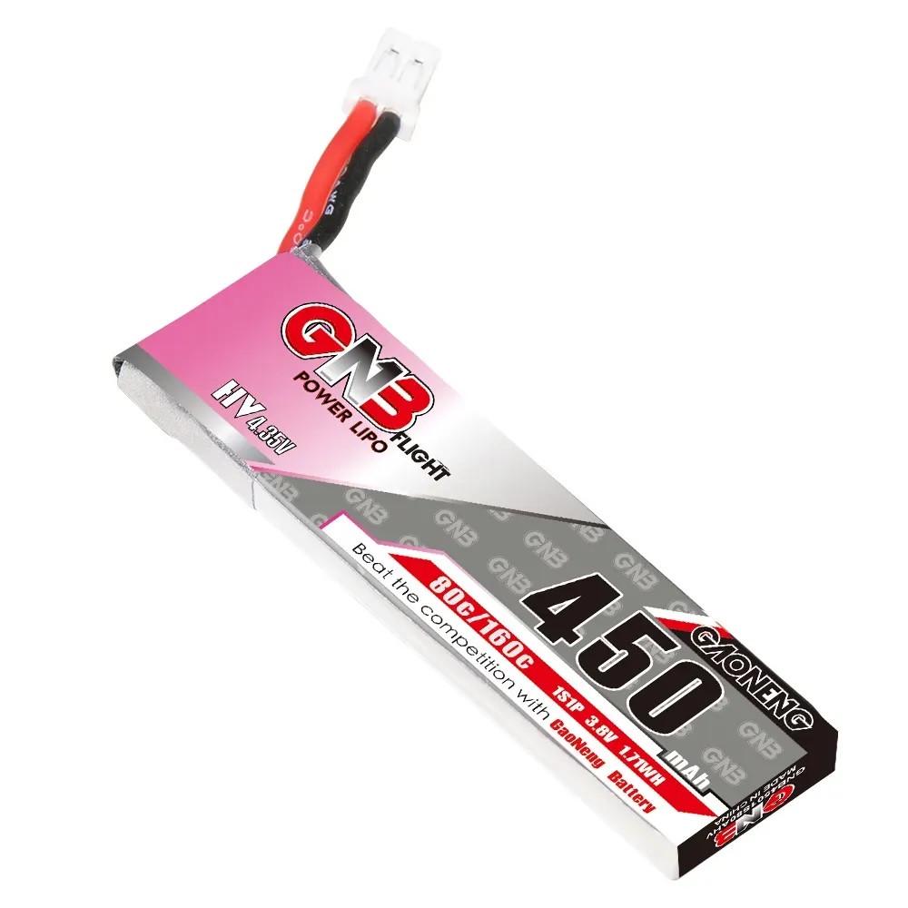 Аккумулятор для дрона GNB 1S 450mAh 3.8V 80C LiHV FPV (24685257)