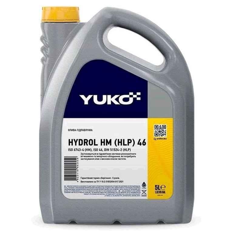 Гидравлическое масло YUKO HYDROL HM/HLP 46 5 л (22381)