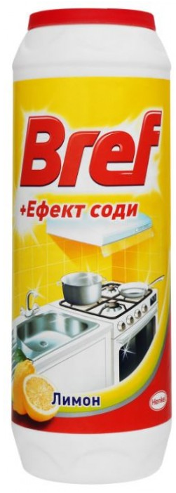 Порошок для чистки Bref Эффект соды Лимон 500 г (254953)