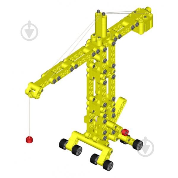 Детский конструктор Kiditec 1217 L-set Showcrane big Yellow 460 деталей (3893)