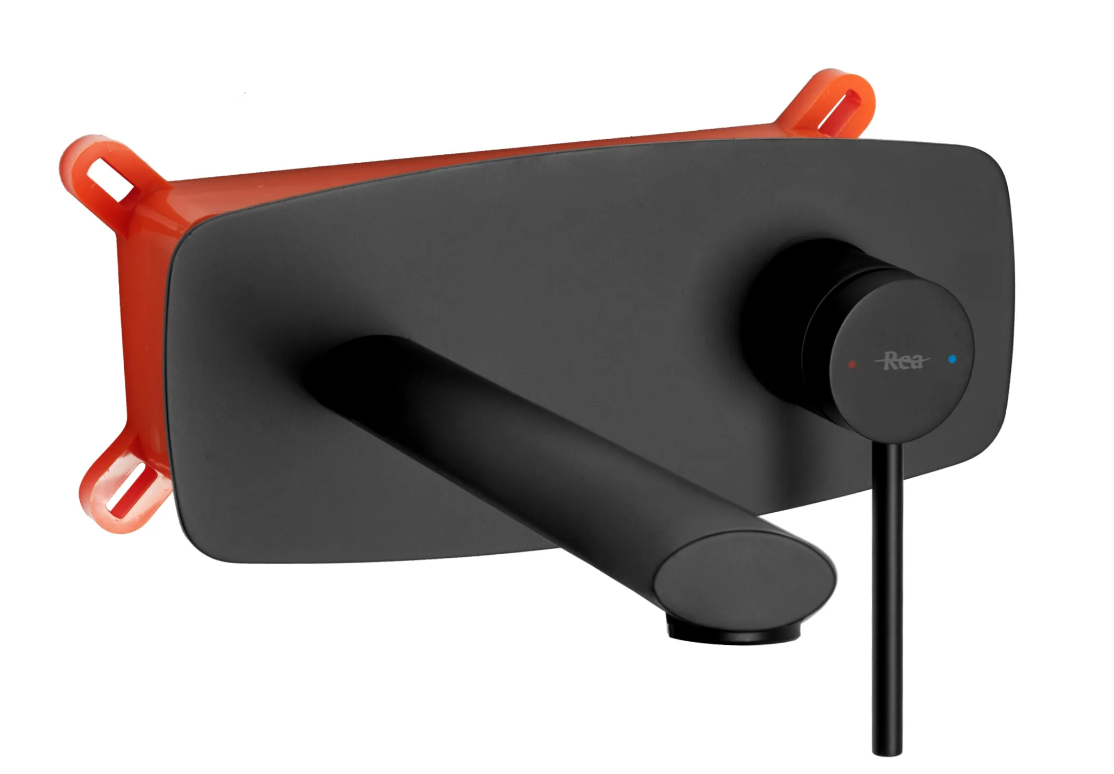 Смеситель для раковины Rea OVAL B8860 + Box Black (117350)
