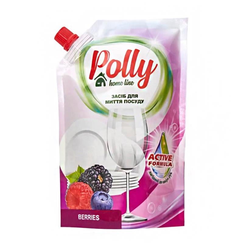 Средство для мытья посуды POLLY ягоды дой-пак, 500мл Средство для мытья посуды POLLY ягоды дой-пак, 500мл