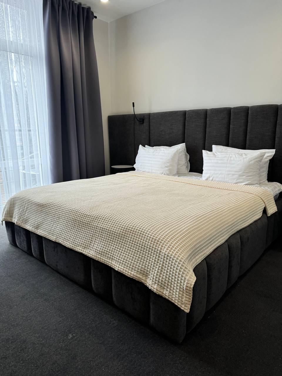 Плед-покрывало Вафельный хлопок 200х230 см Молочный (1945-2) Плед-покрывало Вафельный хлопок 200х230 см Молочный (1945-2)