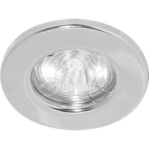 Точечный светильник врезной Feron DL10 MR16 GU5.3 50W круг Серебрянный (03998)