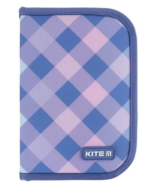 Пенал KITE без наполнения Purple Chequer (K24-622-3)