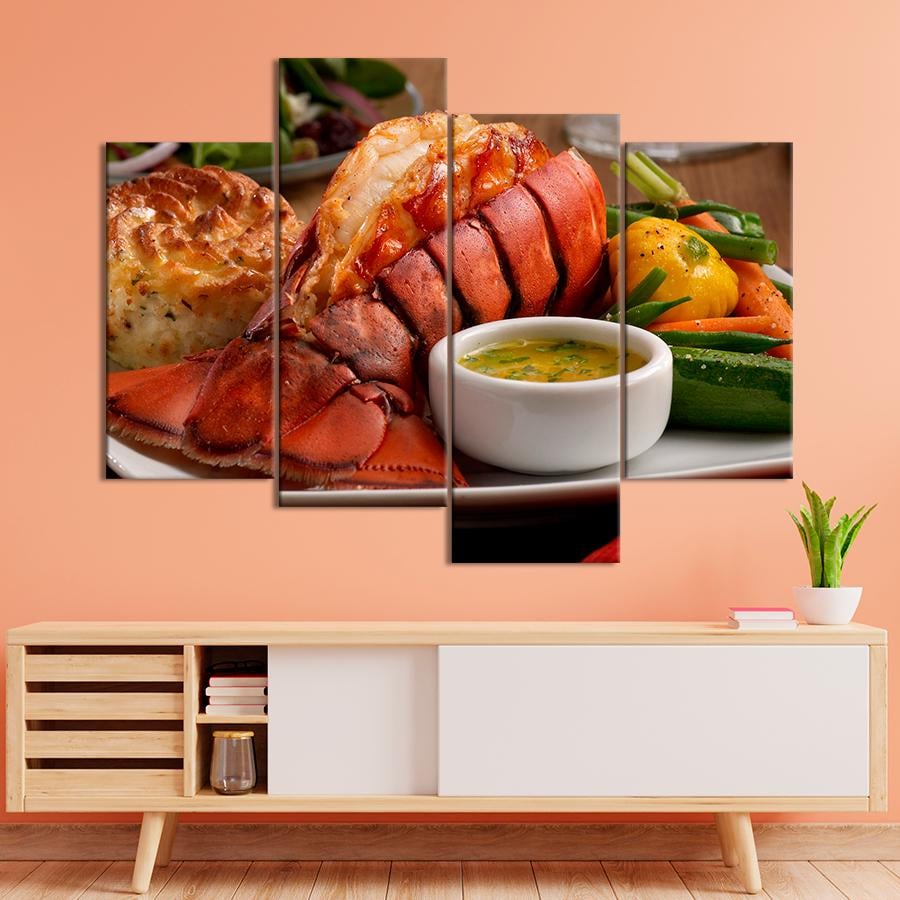 Настінний декор Запечений хвіст лобстера з овочами 149x106 см (A453-4)