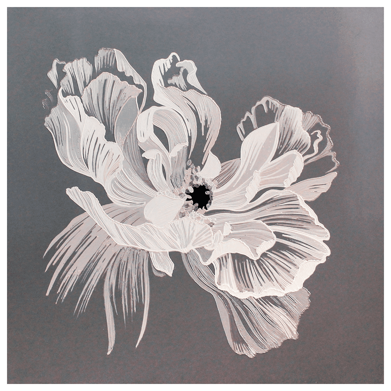 Металлокерамический обогреватель дизайнерский Uden-S-500К Цветок до 10 м2 600х600 мм (25748224)