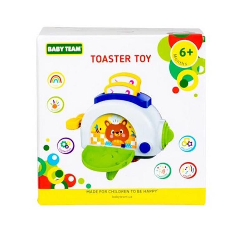 Игрушка детская развивающая Baby Team Тостер от 6 месяцев Белый (VL-337-V-160)